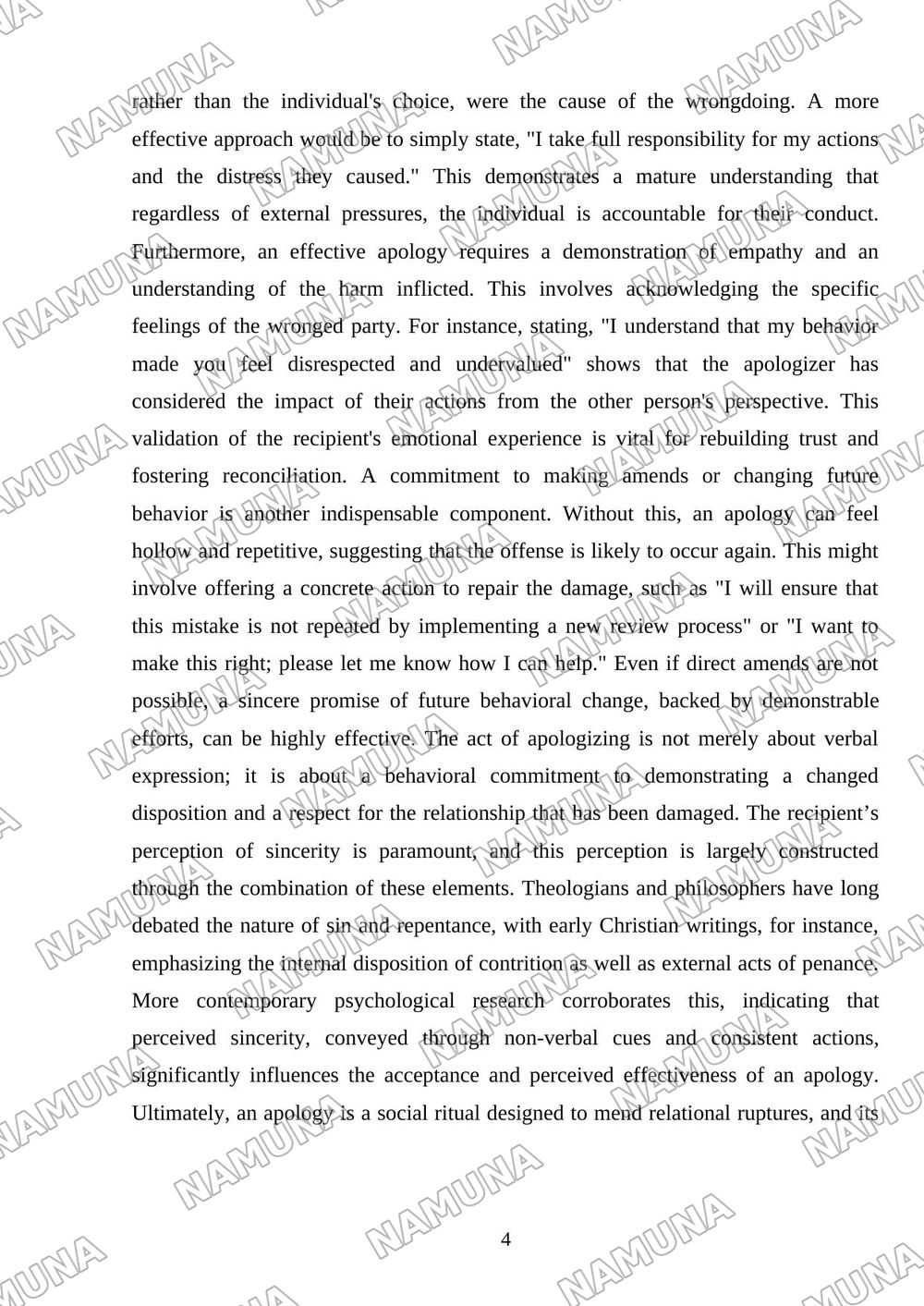 Apologizing and Responding to Apologies — mustaqil ish, 4-varaq