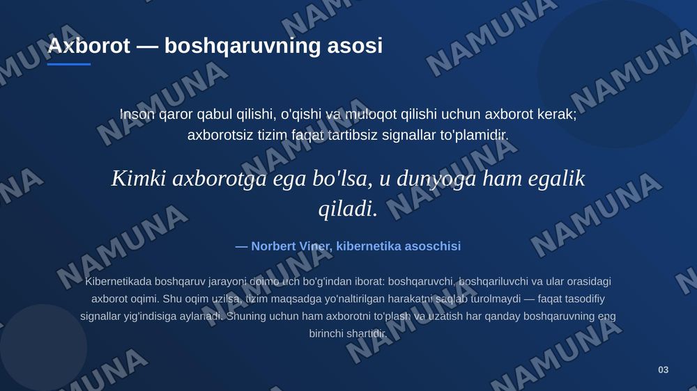 axborot va uning asosiy turlari — zamonaviy taqdimot, 4-slayd
