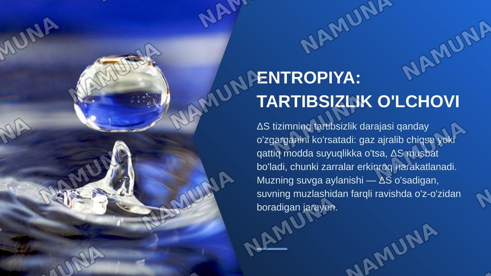 Kimyoviy termodinamika — zamonaviy taqdimot, 7-slayd