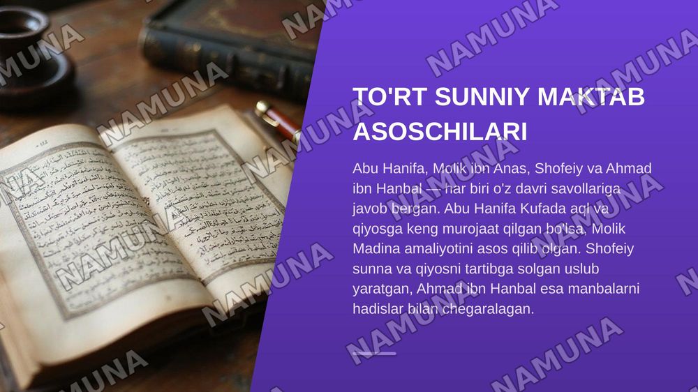 Islom fiqh maktablari — zamonaviy taqdimot, 5-slayd