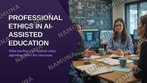 Professional Ethics in AI-assisted Education — zamonaviy taqdimot