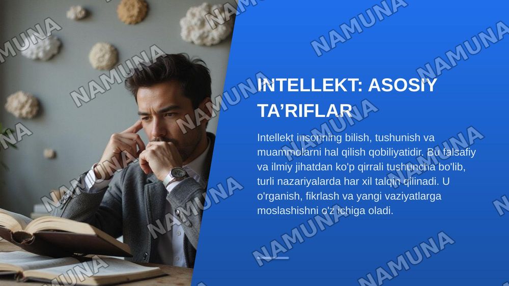 Intellekt so’zining ma’nosi va tushunchasi. Insonning aqliy qobilyatini rivojlantirish usullari. — zamonaviy taqdimot, 3-slayd
