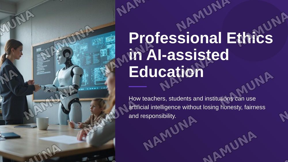 Professional Ethics in AI-assisted Education — zamonaviy taqdimot, 1-slayd