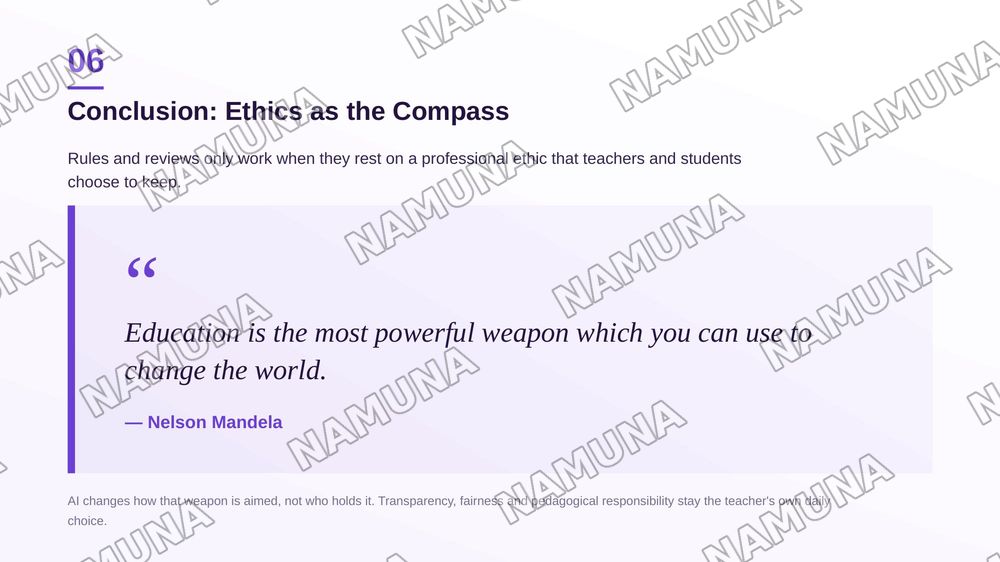 Professional Ethics in AI-assisted Education — zamonaviy taqdimot, 7-slayd