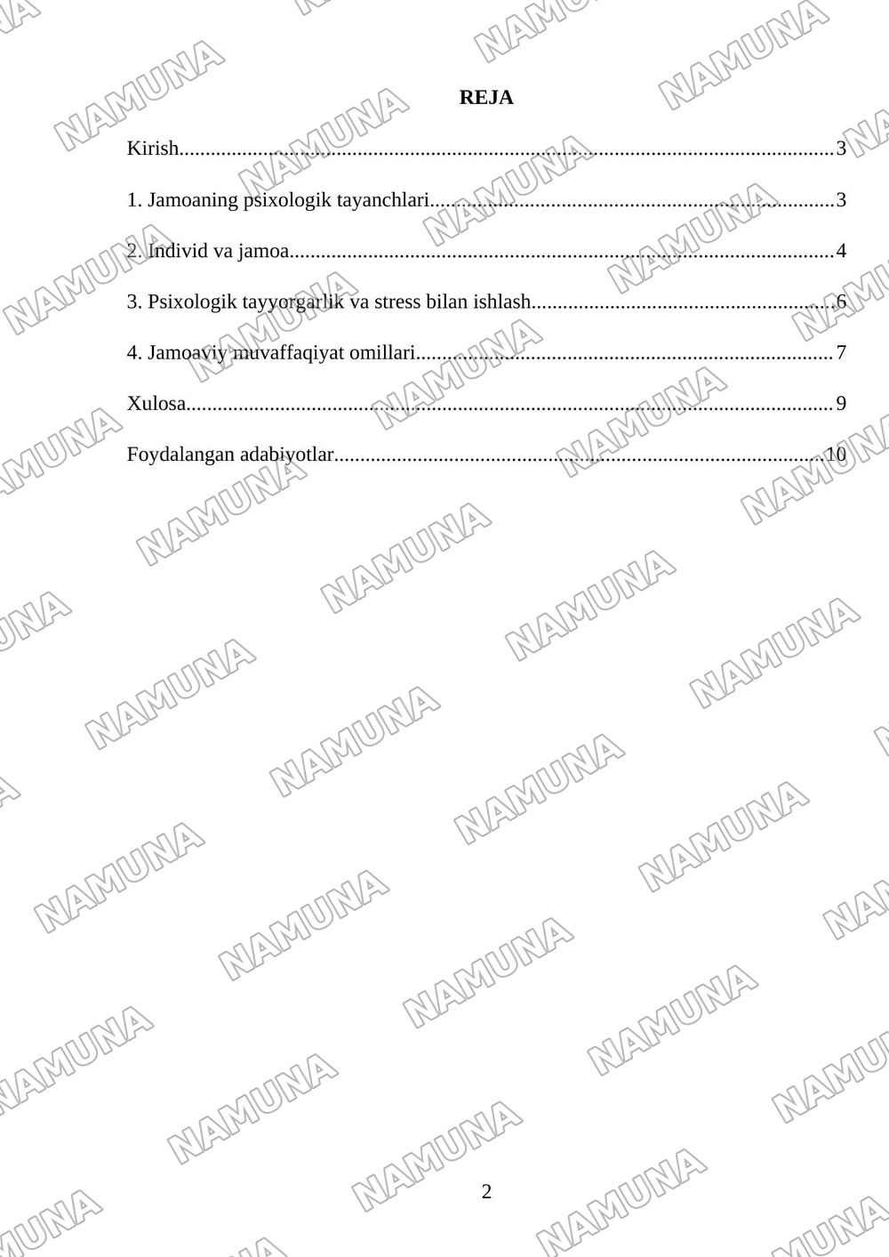 Sport jamoasini psixologik tuzilishining oʻziga xos xususiyati — referat, 2-varaq