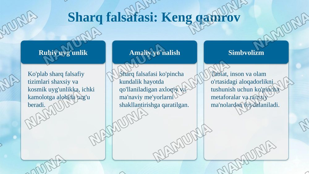 Falsafaning mohiyatiga oid sharq va g'arb mutafakkirlari tariflarini tasniflash — taqdimot, 4-slayd