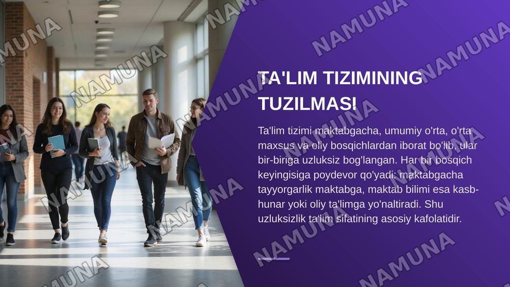 Ta'lim, jamiyat va madaniyat — zamonaviy taqdimot, 5-slayd