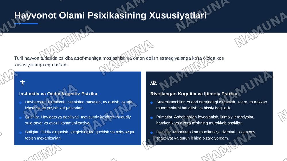 Psixikaning filogenetik taraqqiyoti — zamonaviy taqdimot, 7-slayd