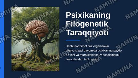 Psixikaning filogenetik taraqqiyoti — zamonaviy taqdimot