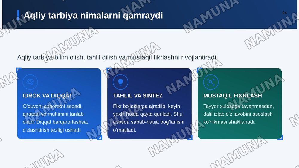 O'quvchilarning ilmiy dunyoqarashini shakllantirish va aqliy tarbiya — zamonaviy taqdimot, 5-slayd