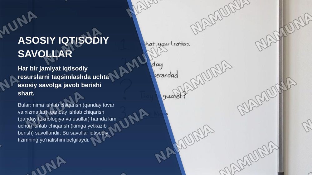 Iqtisodiyot — zamonaviy taqdimot, 4-slayd