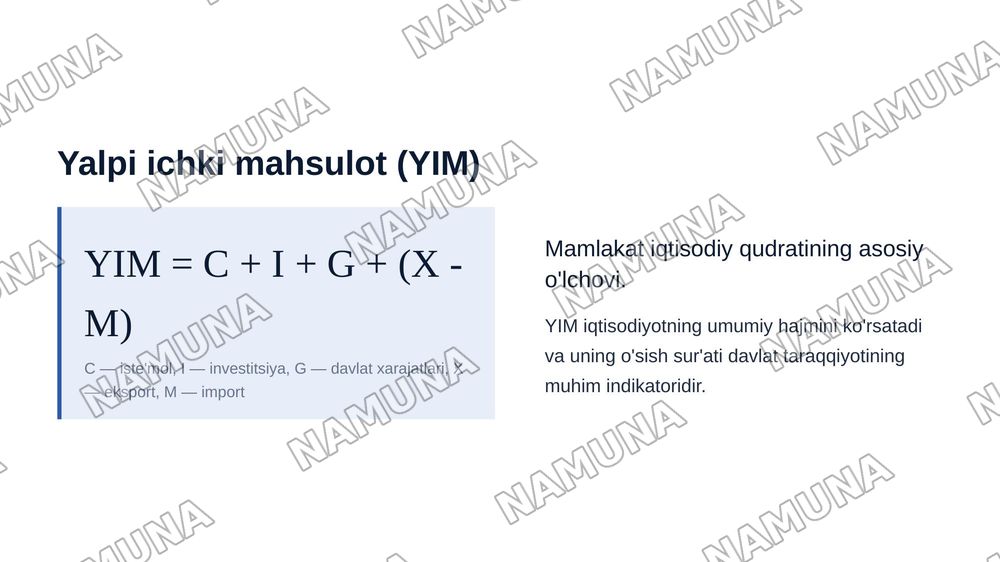 Iqtisodiyot — zamonaviy taqdimot, 7-slayd