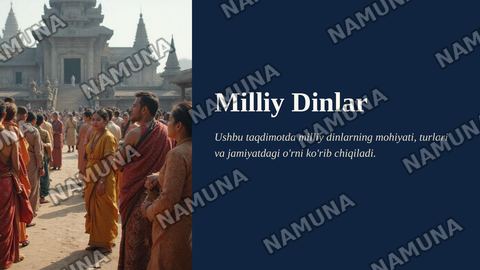 Milliy dinlar — zamonaviy taqdimot