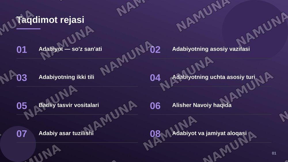 Adabiyotning umumiy xususiyatlari — zamonaviy taqdimot, 2-slayd