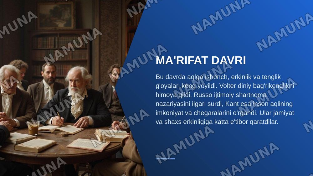 FALSAFIY TAFAKKUR
TARAQQIYOT BOSQICHLARI
G'ARB FALSAFASI — zamonaviy taqdimot, 8-slayd