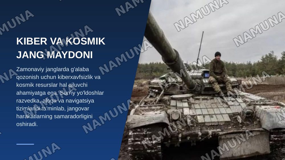 Zamonaviy umumqo‘shin jangi asoslari. — zamonaviy taqdimot, 7-slayd