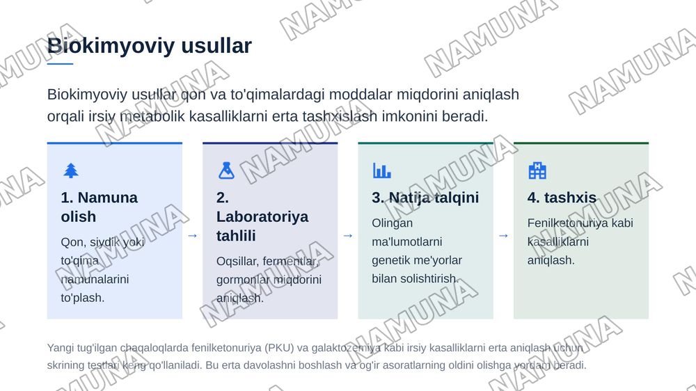 Odam genetikasining o'rganish usullari. Populyasion-statistik usul, dermotoglifika va biokimyoviy usullari — zamonaviy taqdimot, 6-slayd
