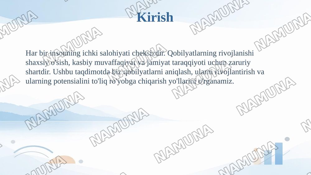 Qobilyatlarning rivojlanishi — taqdimot, 3-slayd