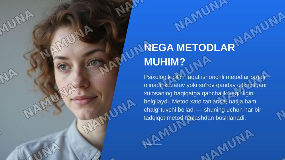 Psixologiya fanining tadqiqot metodlari — zamonaviy taqdimot, 3-slayd