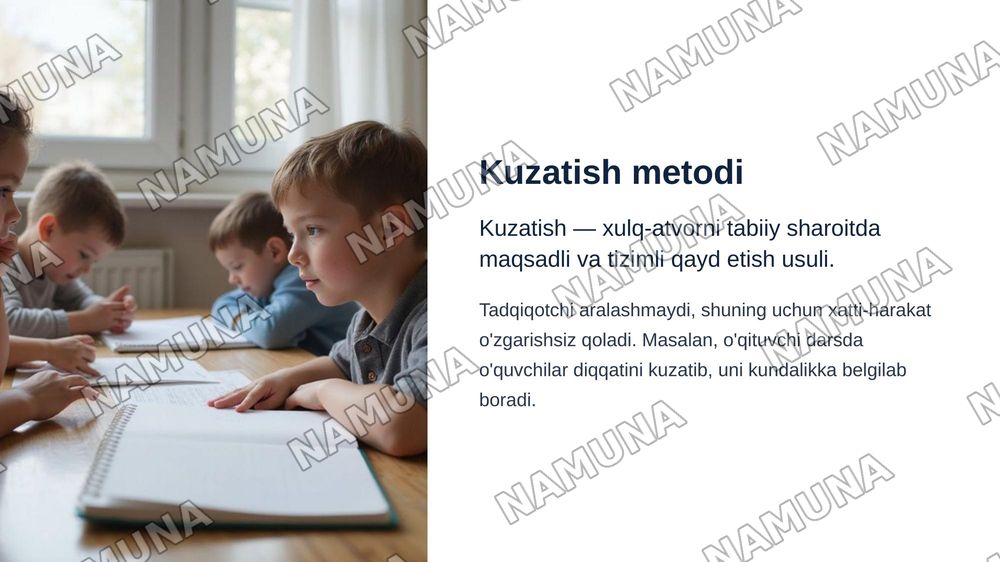 Psixologiya fanining tadqiqot metodlari — zamonaviy taqdimot, 5-slayd