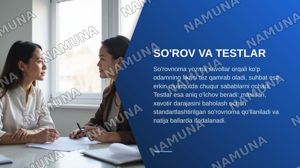 Psixologiya fanining tadqiqot metodlari — zamonaviy taqdimot, 7-slayd
