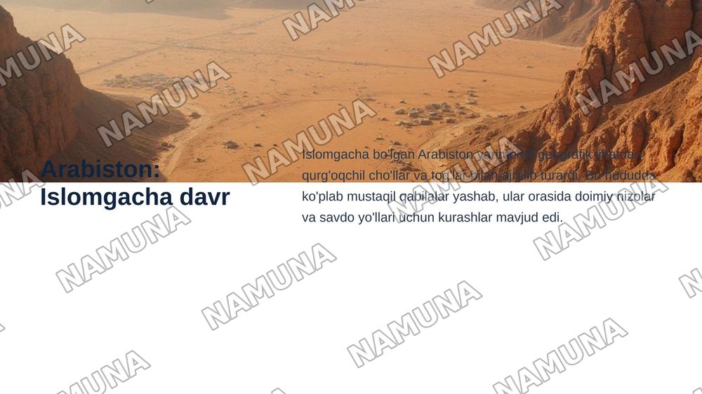 Islom dinining paydo bolishidagi ijtimoiy-siyosiy va madaniy aharoitlar — zamonaviy taqdimot, 3-slayd