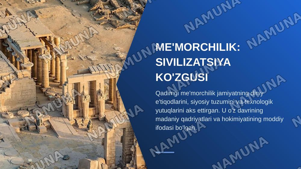 Gadimgi Misr, Bobil va riyaning 3ta qurolligi arxitchtinasi — zamonaviy taqdimot, 3-slayd