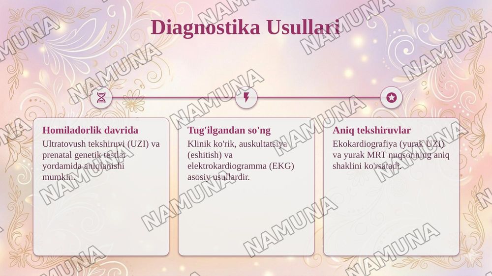 Neonatal chaqaloqlarda yurak paroklari ( Oq paroklari) — taqdimot, 8-slayd