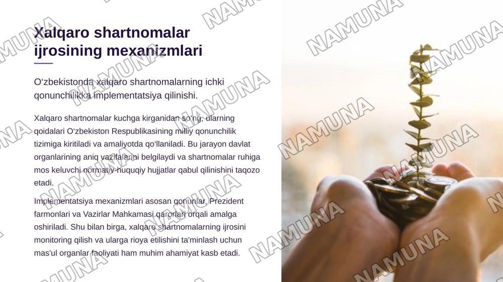 O‘zbekiston Respublikasi XalqaroShartnomalarining Huquqiy Asoslari — zamonaviy taqdimot, 7-slayd
