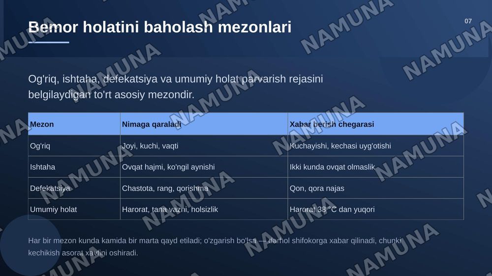 Hazm tizimi kasalliklari bilan kasallangan bemorlarni parvarishi va nazorati — zamonaviy taqdimot, 8-slayd
