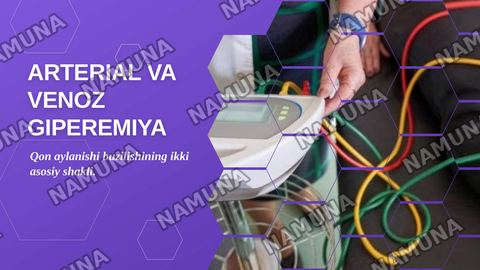Arterial va venoz giperemiya — zamonaviy taqdimot