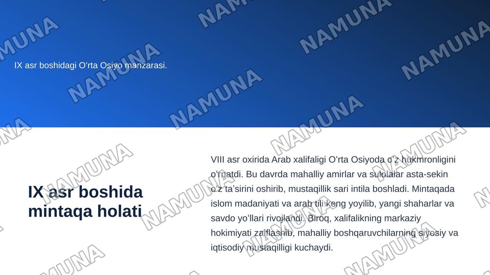 IX va XIV asrlarda Oʻrta Osiyoning tarixiy geografiyasi Tohiriylar Qoraxoniylar Gʻaznaviylar davlatlari — zamonaviy taqdimot, 3-slayd