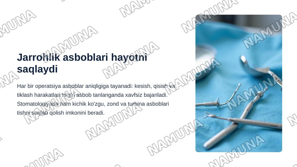 Ortopedik va jarrohlik asboblari — zamonaviy taqdimot, 3-slayd
