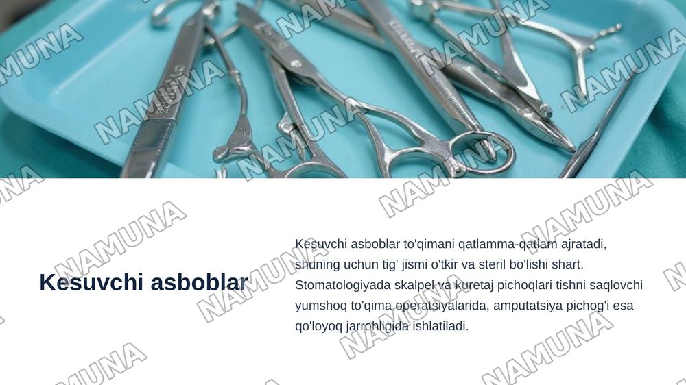 Ortopedik va jarrohlik asboblari — zamonaviy taqdimot, 6-slayd