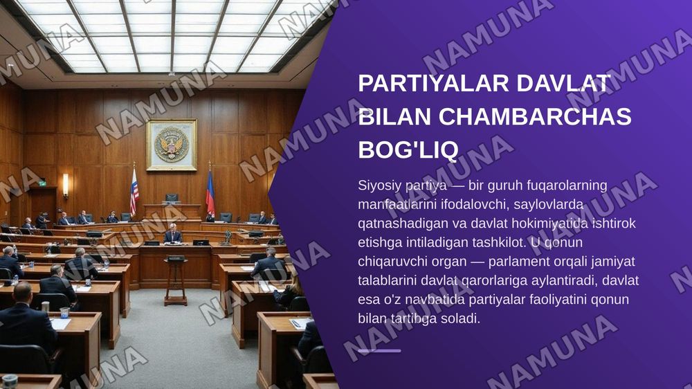 Davlat va siyosiy partiyalar — zamonaviy taqdimot, 3-slayd