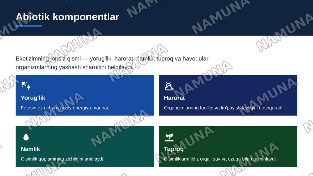 Ekalogik tizimlar va ularning asosiy komponentlari. — zamonaviy taqdimot, 6-slayd