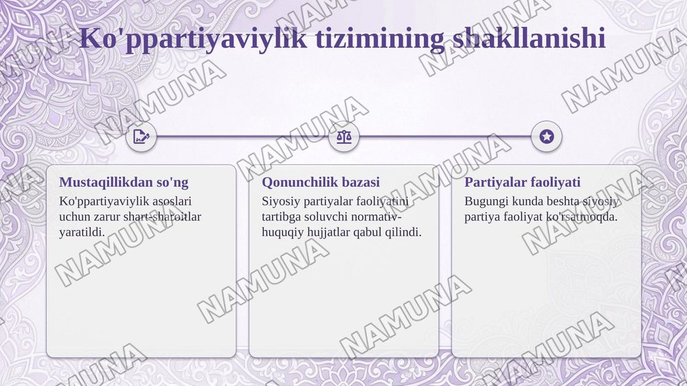 O‘zbekistonda demokratik, fuqarolik jamiyati asoslari shakllanishi — taqdimot, 5-slayd