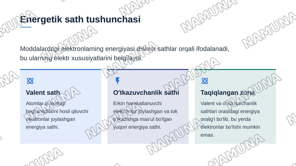 Tranzistorning energetik sath tasviri — zamonaviy taqdimot, 4-slayd