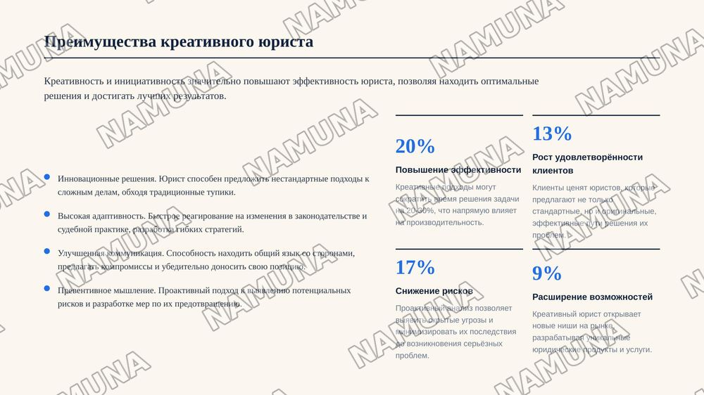 Инициативность, креативность и творческий подход к делу в деятельности юриста. Роль и значение личностных качеств в профессиональной деятельности юристов. Место инициативности, созидательности и творческого подхода в деятельности юриста. Понятие креативности. — zamonaviy taqdimot, 7-slayd