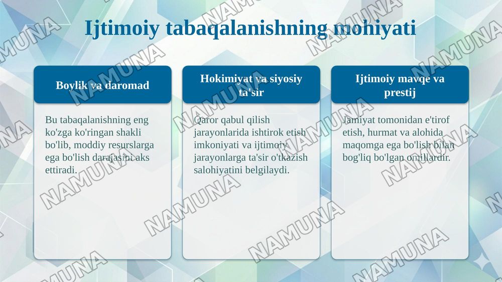 ⏳ Mavzu:Ijtimoiy tabaqalanish nima va u kundalik hayotimizda qanday namoyon bo‘ladi? — taqdimot, 4-slayd