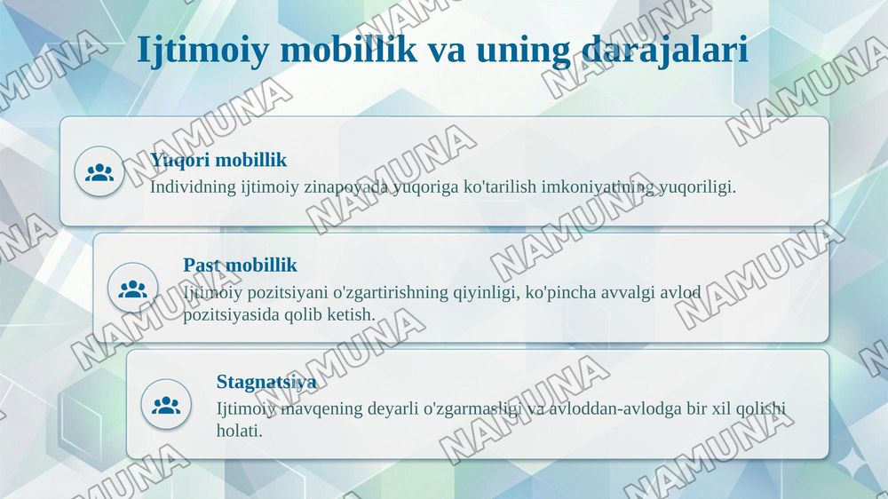 ⏳ Mavzu:Ijtimoiy tabaqalanish nima va u kundalik hayotimizda qanday namoyon bo‘ladi? — taqdimot, 7-slayd