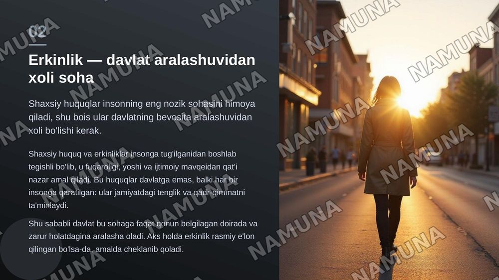 Shaxshiy huquq va erkinliklar — zamonaviy taqdimot, 3-slayd