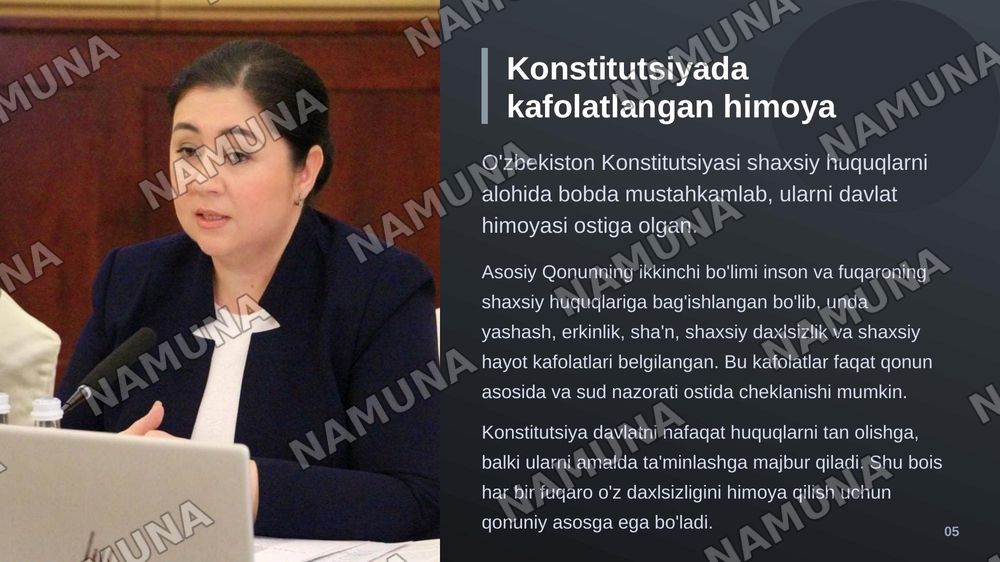 Shaxshiy huquq va erkinliklar — zamonaviy taqdimot, 6-slayd