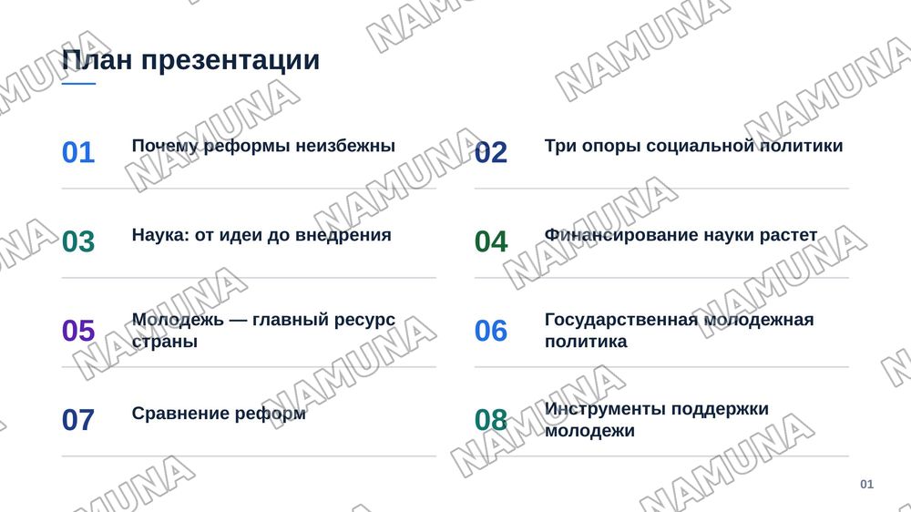 Реформы в социальной сфере: наука, здравоохранение и молодежная политика. — zamonaviy taqdimot, 2-slayd