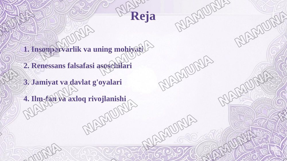 Uygʻonish davrining muhim faylasuflari va gʻoyalari — taqdimot, 2-slayd