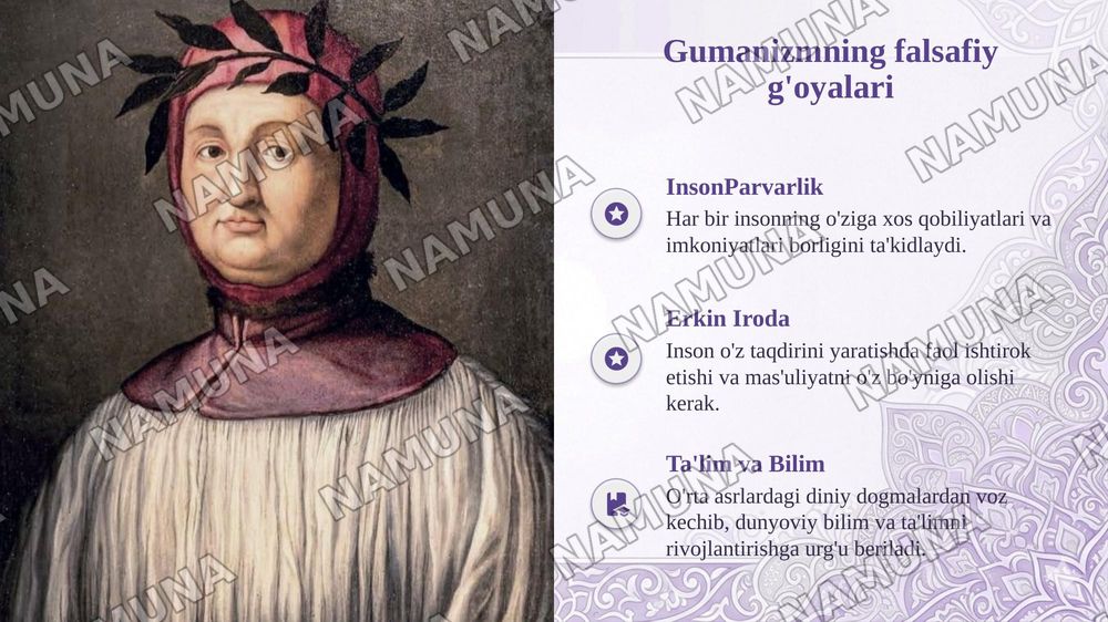 Uygʻonish davrining muhim faylasuflari va gʻoyalari — taqdimot, 6-slayd