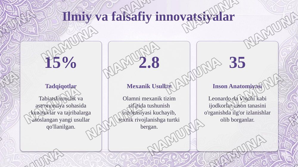 Uygʻonish davrining muhim faylasuflari va gʻoyalari — taqdimot, 8-slayd
