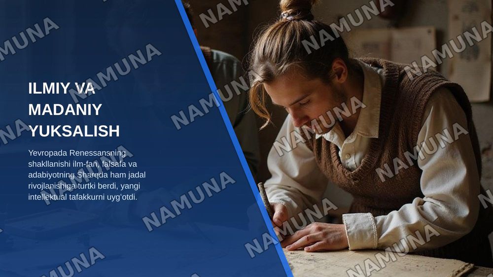 Sharq va Yevropa uygʻonishi — zamonaviy taqdimot, 4-slayd