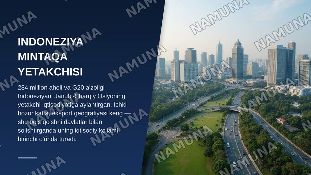 Indoneziya iqtisodiyoti — zamonaviy taqdimot, 3-slayd