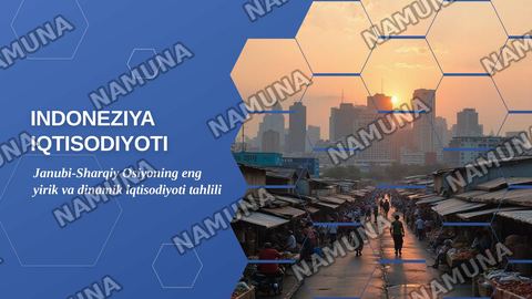 Indoneziya iqtisodiyoti — zamonaviy taqdimot